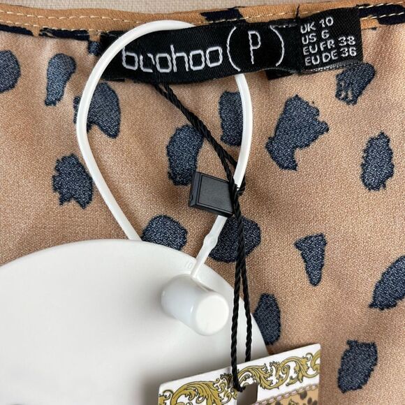 NWT BooHoo Dalmatian Print Wrap Size 6 - Picture 7 of 9